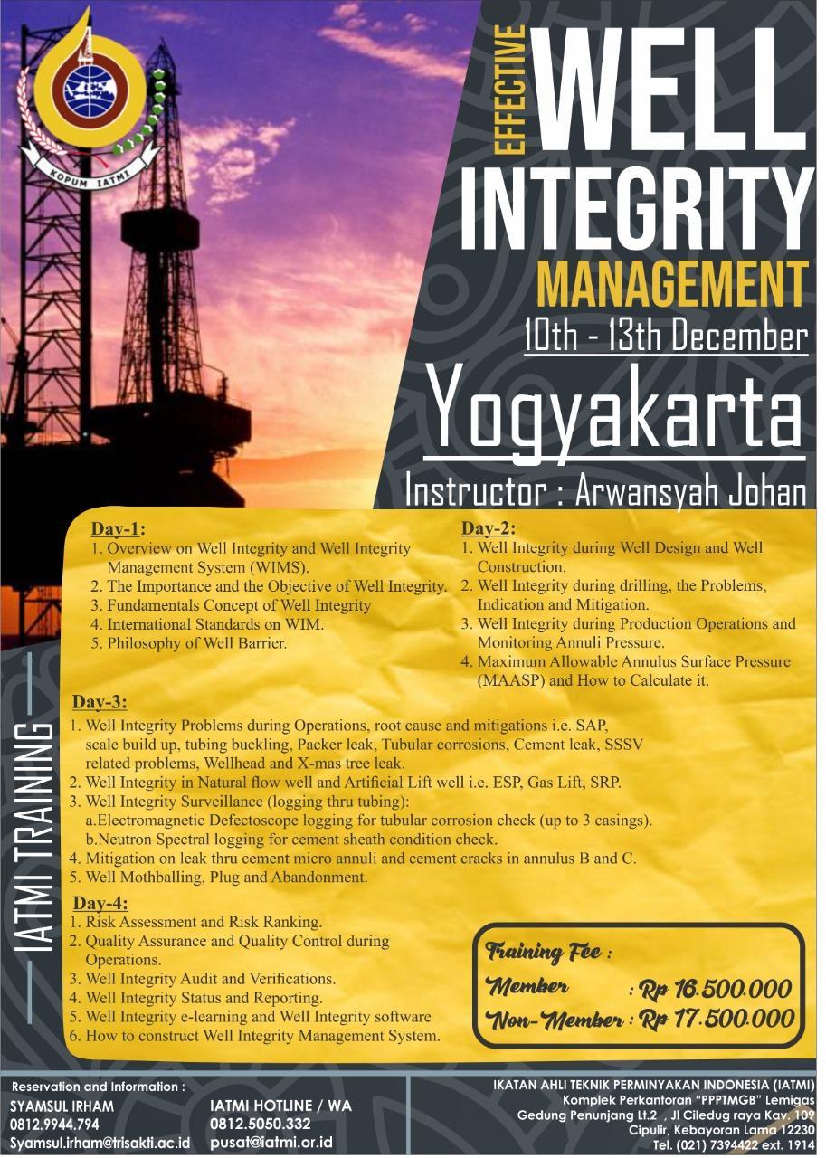 Well integrity. Well integrity